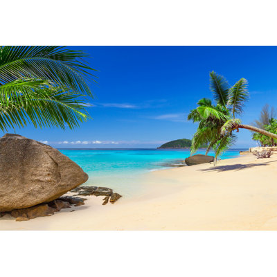 Tropical Beach Scenery - Wrapped Canvas Print