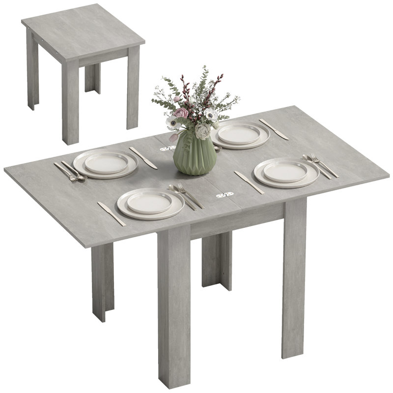 Extendable Dining Table with Steel Base