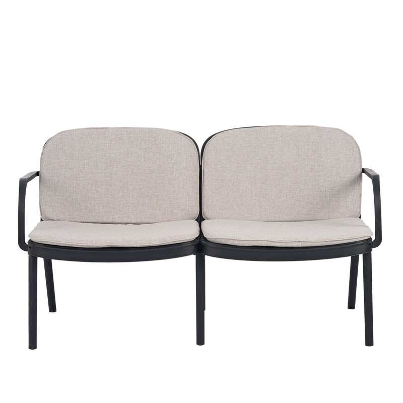Causeuse ergonomique confortable avec coussins hydrofuges et conception légère pour les rassemblements en plein air