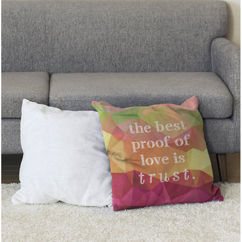 Coussin de sol pierres précieuses Love & Trust, H 36 po x l 36 po, Pyrite arc-en-ciel