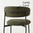 Upholstered Dining Chair With Metal Legs-2091818094