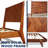 Juliahna Solid Wood Bed Frame with Artistic Patterned Headboard-89656998-89656993