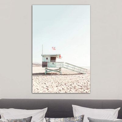 Lifeguard Hut by Sisi & Seb - Wrapped Canvas Print