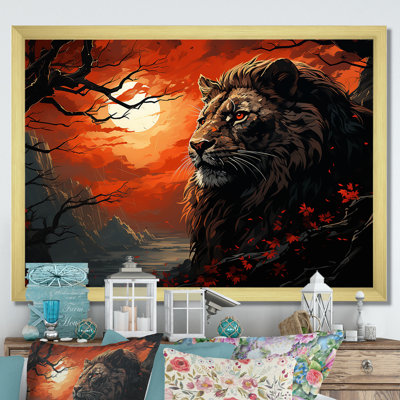«Elemental Lion Harmony I», reproduction sur toile