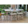 7 Pc. Antique Wash Eucalyptus Counter Height Set With Rope Stools
