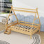 Lit plateforme en bois avec escalier, garde-corps et lattes robustes-160265108-160265098