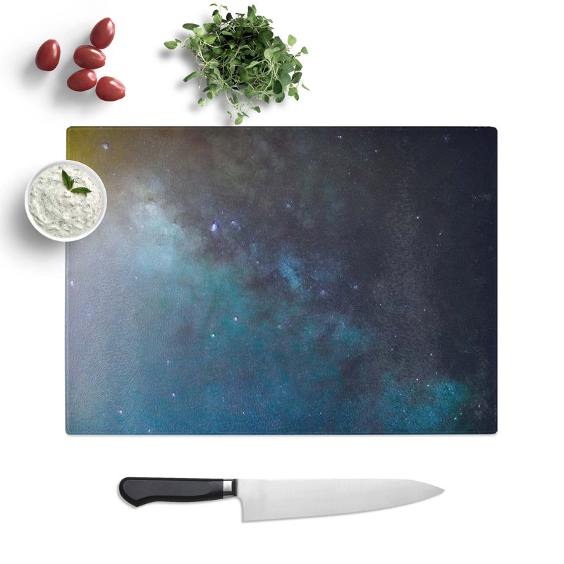 Tempered Glass Star Explosion Chopping Board, 28.5 cm W x 20 cm L