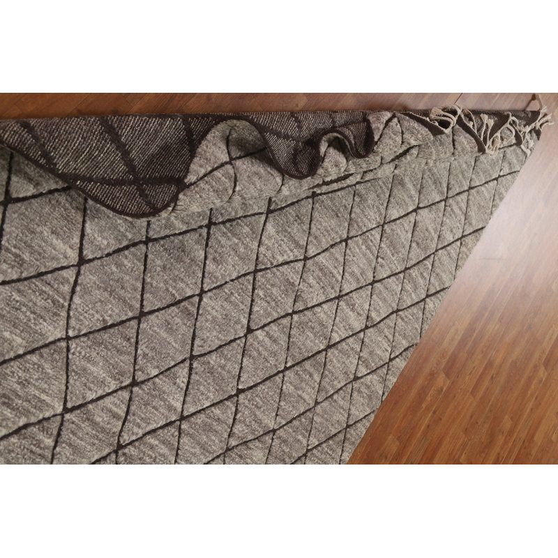 One-of-a-Kind 5'2" X 8'1" New Age Wool Area Rug in Brown