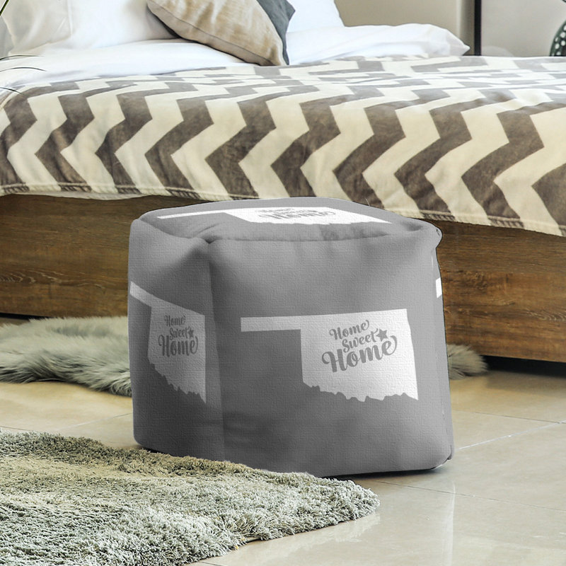 Repose-pieds à cubes tulsa doux home, Gris