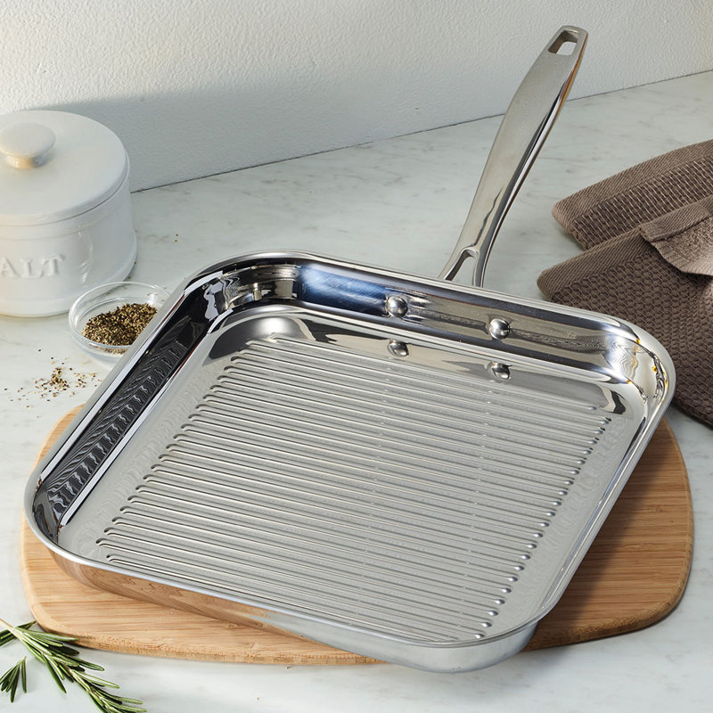 Poêle grillagée Tri-Ply