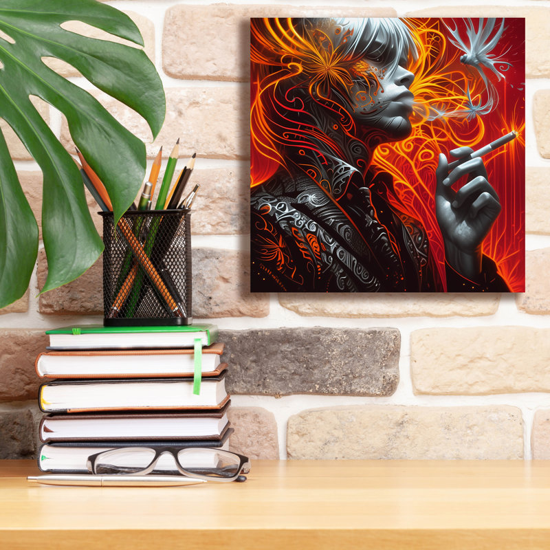 'Ethereal Ignition' by r3darch0n Canvas Wall Art, 12" H x 12" W x 0.75" D