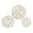 3 Piece Metal Starburst Wall Decor with Cutout Design Set 15", 19", 23"D-1843561889