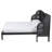 Baxton Studio Cascadia Mid-Century Modern Ebony Wood Wingback Platform Bed-105489790-105489788