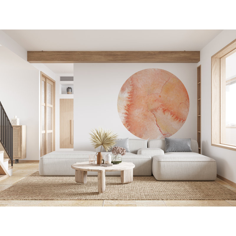 Boho Wall Decal, Bed Circle Sticker, Hedboard Wall Decal, 50" H x 50" W