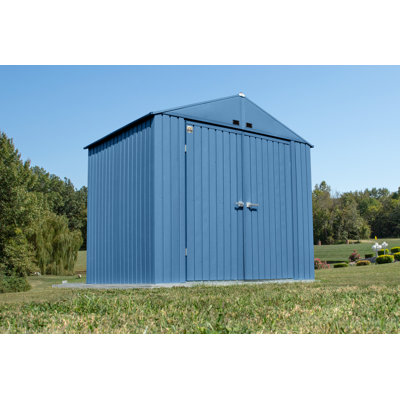 Elite Steel Storage Shed, 8X6, Blue Grey