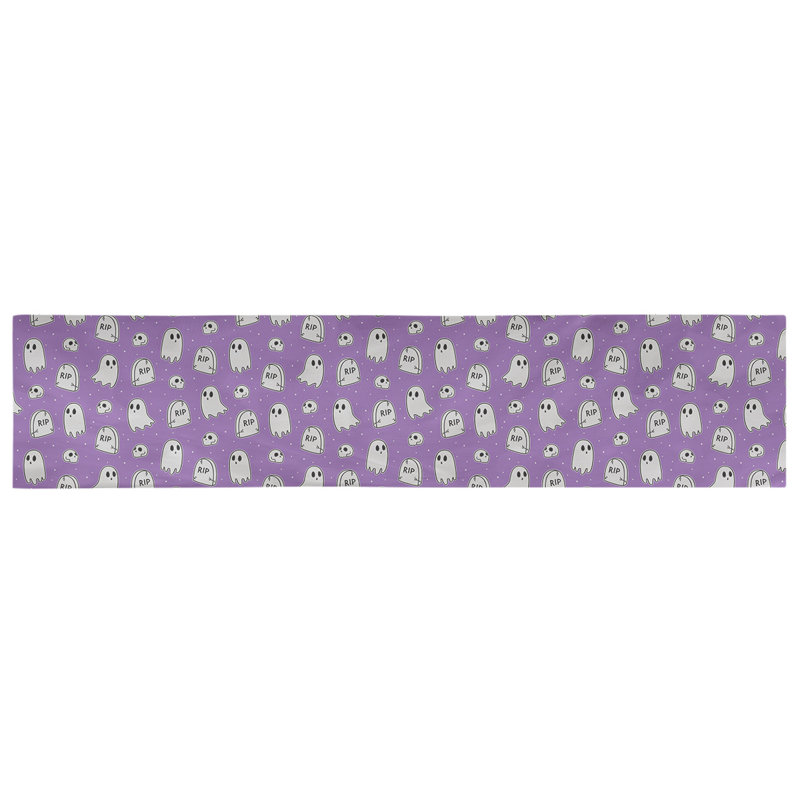 Chemin de table ghost Avicia, 73,5 po x 17,5 po, Mauve, Polyester