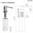 500 mL Refillable Manual Soap Dispenser with 360-Degree Swivel Spout-135753609