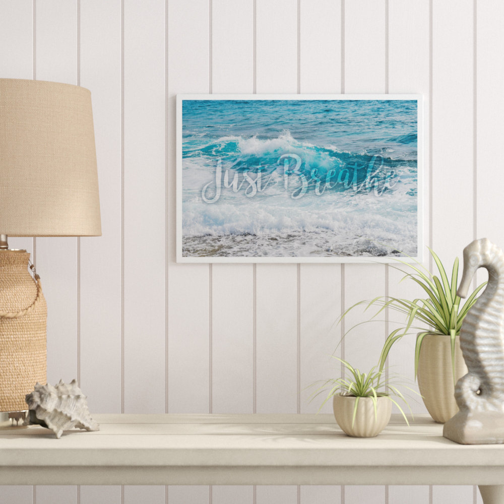 'Just Breathe' Textual Art