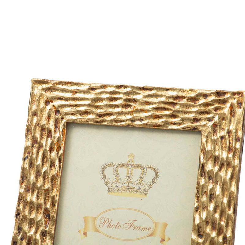 Cadre photo 4 po x 6 po - Or antique