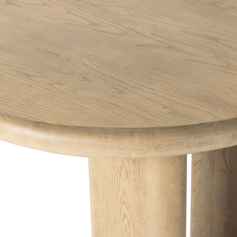 Jaylen Oval Dining Table, Light Oak Veneer