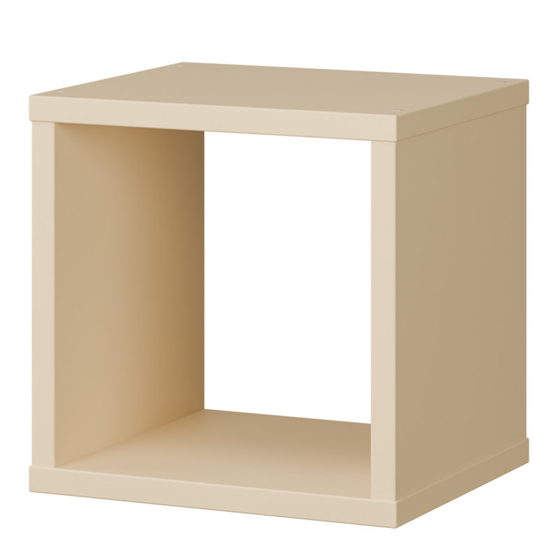 Mauro Cube Bookcase, (1 Shelf) 38.3cm.H x 38.3cm.W x 38.3cm.D, Yellow