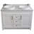 Nordenson 49'' Double Bathroom Vanity with Carrara Marble Top