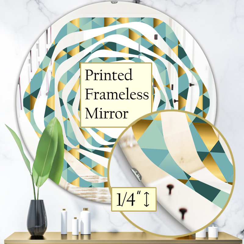 Miroir mural Whirl Dynamics V, H 23,6 po x l 23,6 po