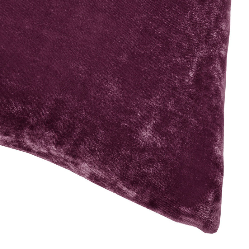 Set/2 Silk Velvet Toss Pillows, Aubergine