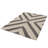 Soft and supple rug in recycled polyester and jute