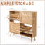 Armoire à chaussures 41,7 po en bois de grange-1239036886