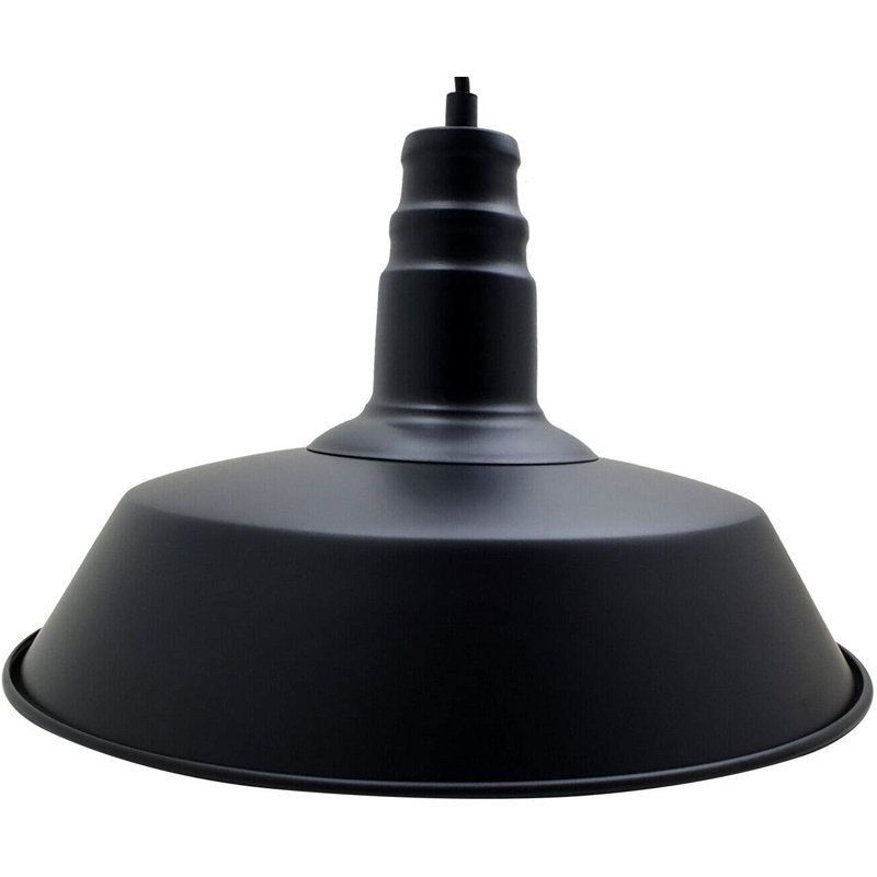 1 - Light Single Pendant, Black