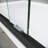 50 - 54 In. W X 72 H Sliding Shower Door, Semi Adjustable, Clear Thick Tempered Glass, 304 Stainless Steel Handles, Black Matt Glass Door In., Finish