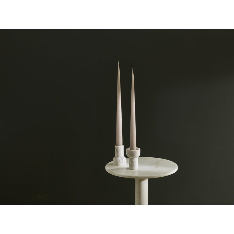 Tealight And Taper Candle Holder, Pearl White