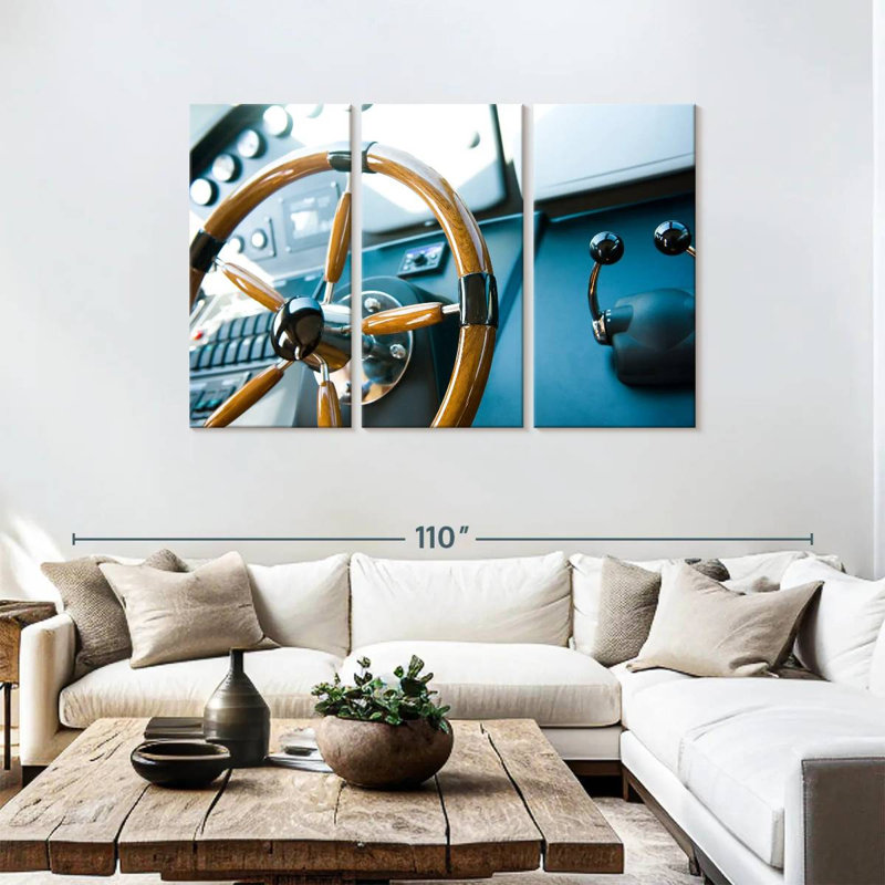 Mehar Luxury Yacht Helm, 48" H x 74" W