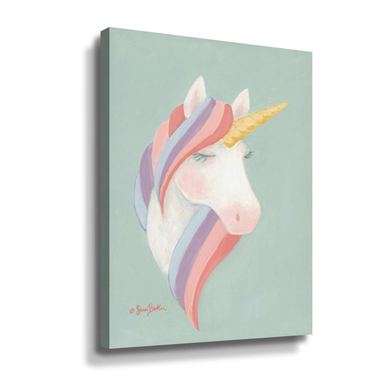 " Unicorn ", 10" H x 8" W x 2" D, Wrapped Canvas
