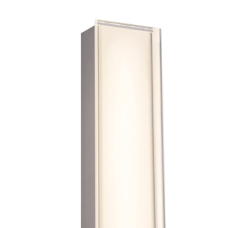 Garland 15-in Black dimmable LED Wall Sconce, Nickel