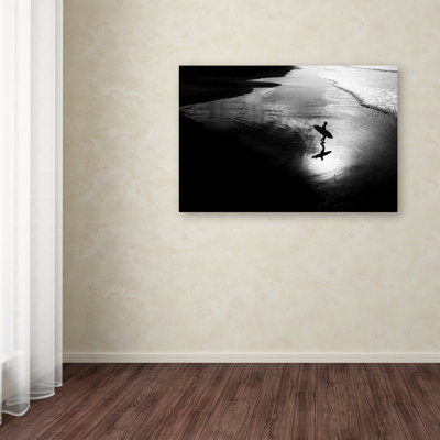« the surfer », reproduction de photo sur toile tendue