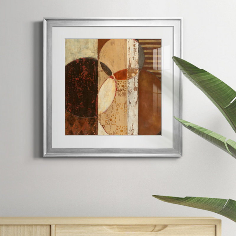 Kaleidoscope II - Reproduction d'art sur toile encadrée, Papier avec cadre argenté, H 30,5 po x l 30,5 po x P 1,5 po