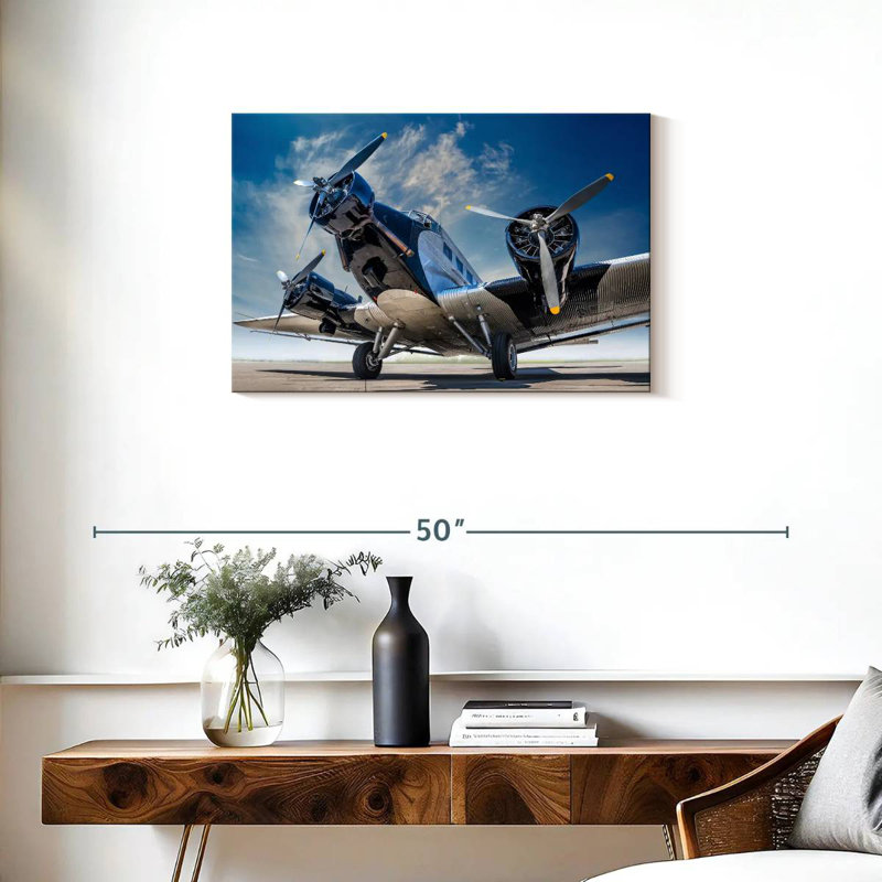 Avion militaire Mehar Vintage, H 20 po x l 30 po