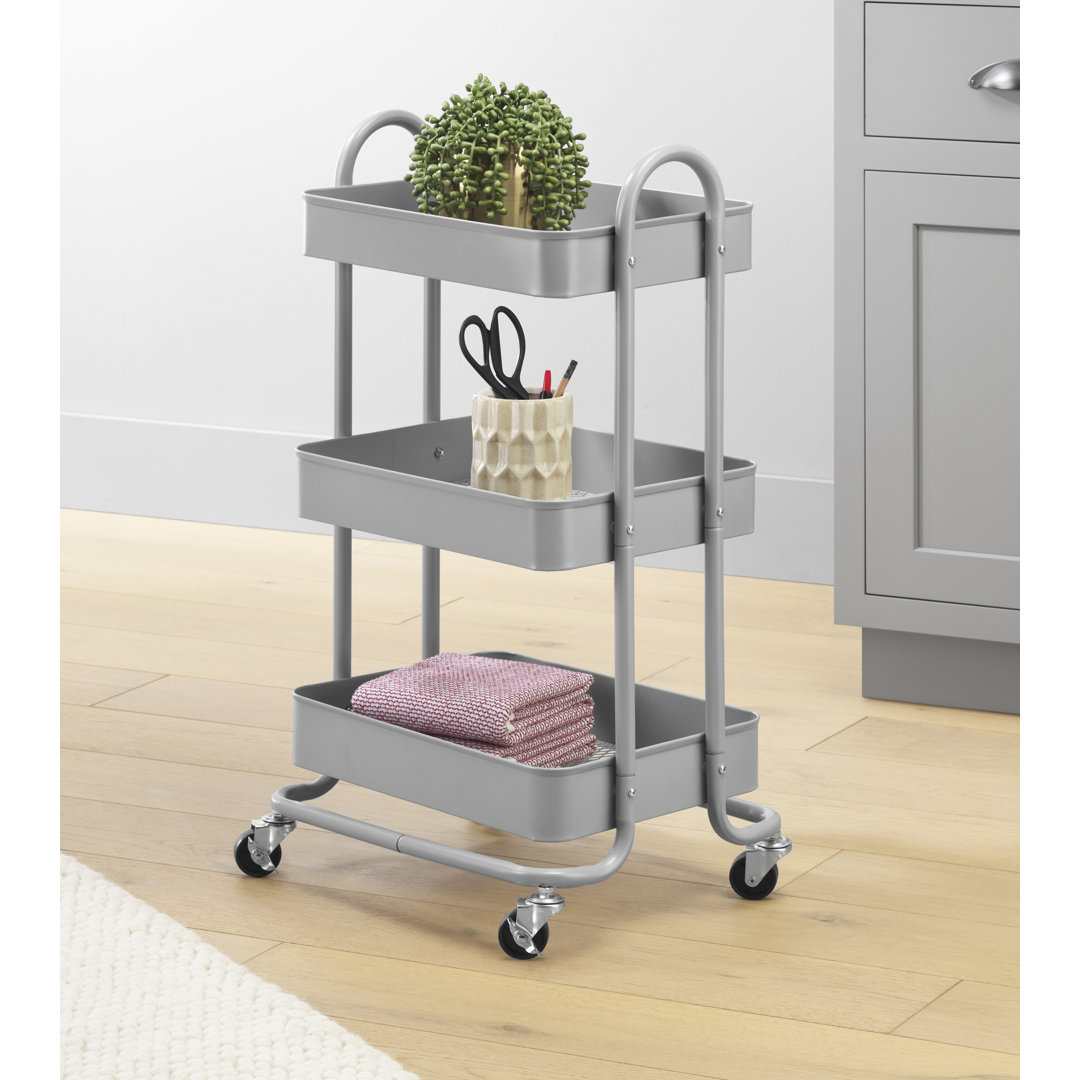 Alisha 17.05" W Shelving Unit with Wheels Dotted Line™ 