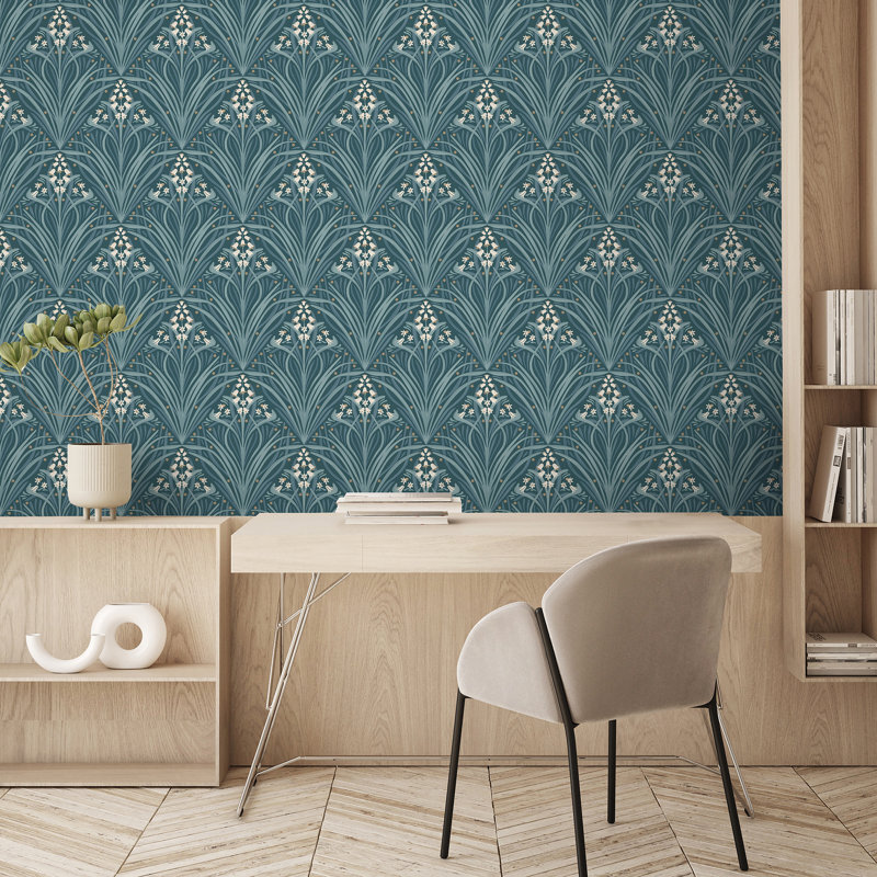 Papier peint Victorian Bloom, Teal