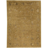 Floral Area Rug in Tan