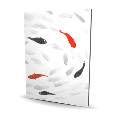 «Swing Fish Swirl» - Art asiatique sur toile pour la décoration intérieure