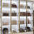 Walk-In Closet System With LED Glass Doors, Black Aluminum Frame, Push-Open-1385900224