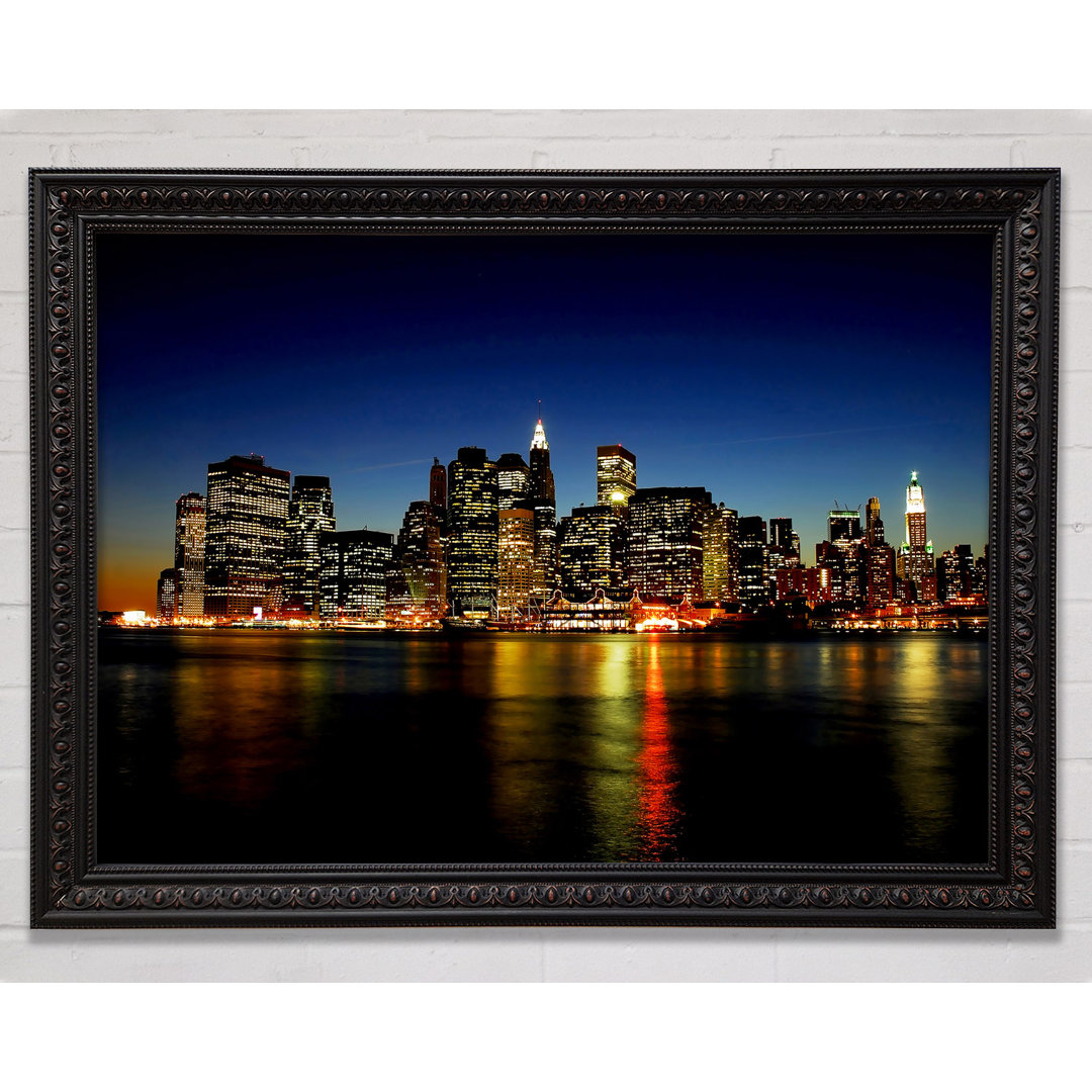 New York City View From Jersey - Einzelne Bilderrahmen Kunstdrucke