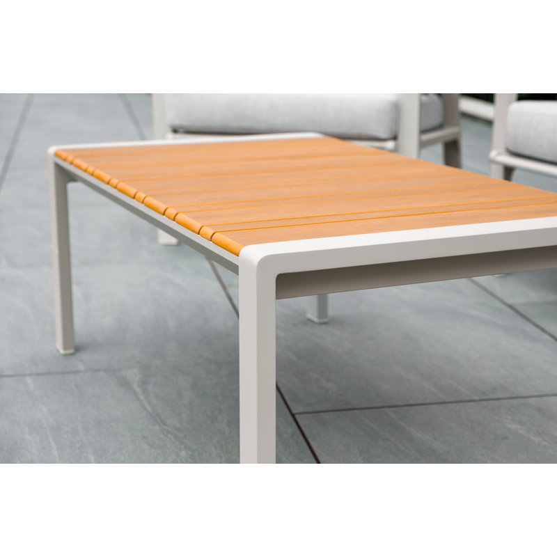 Stratton Teaklook Lounge Set in Beige