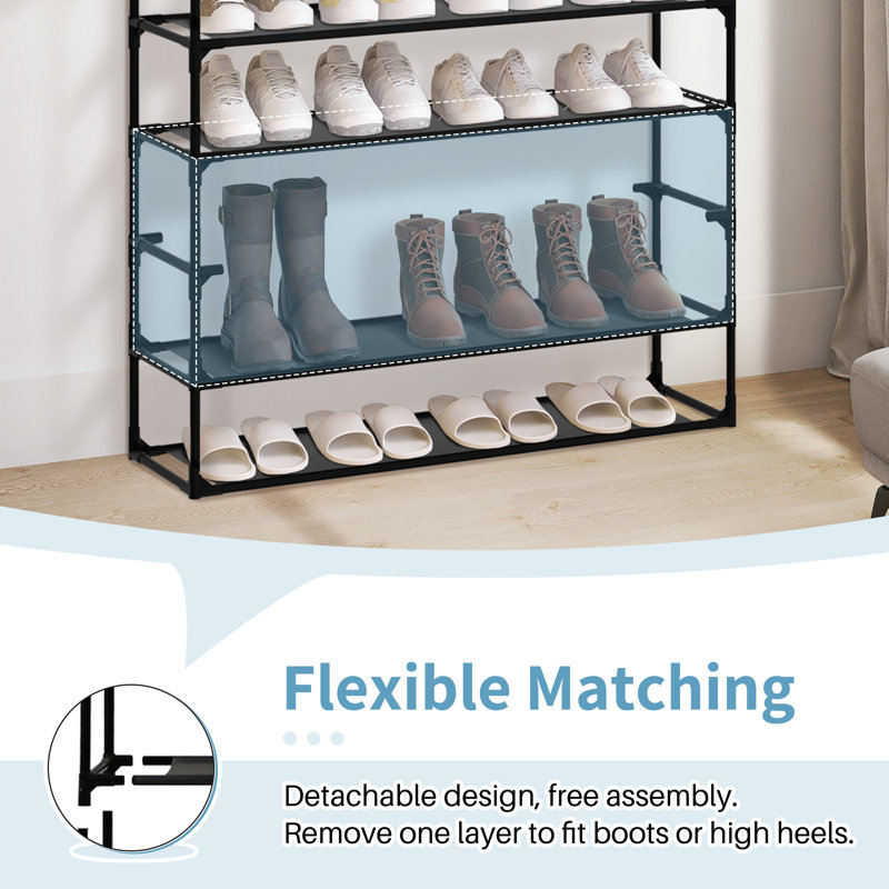100 Pair Stackable Shoe Rack(set of 2)