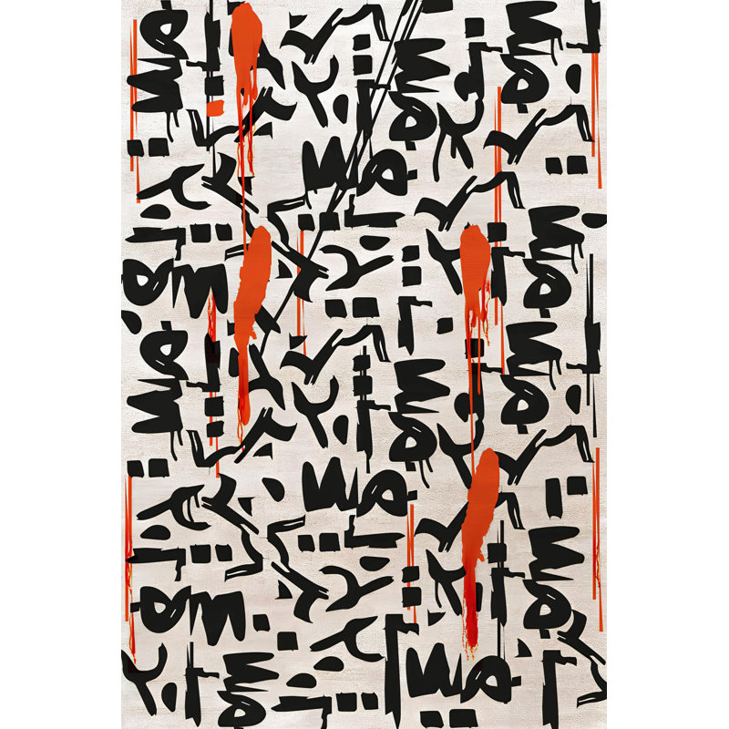 Tapis décoratif noir à motif texturé noir, Tapis de couloir 3 pi 9,81 po x 6 pi 6,74 po