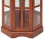 Vitrine de coin avec 5 tablettes et système de rangement (ampoule E26 non incluse)-1324446067