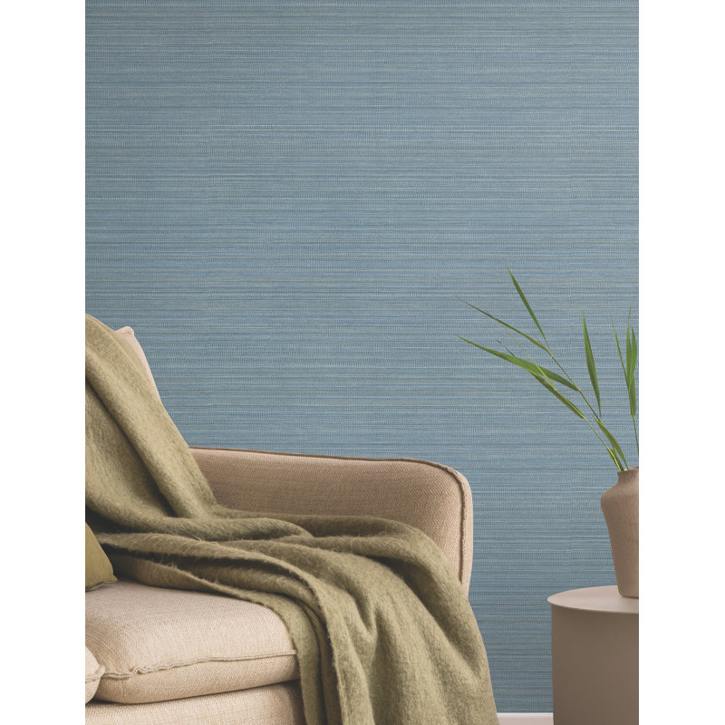 Striped Vinyl Wallpaper Roll, Haze